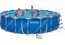 28252 Каркасный бассейн круглый  Intex, 549х122см, фильтр-насос картр 5678 л/ч (28752, 28332)
