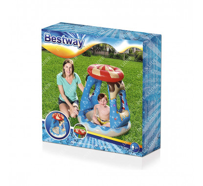 Bestway 52270 Бассейн надувной «Конфетка» с навесом 91 х 91 х 89 см