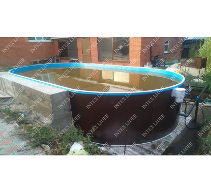 36624401 Морозоустойчивый Бассейн Лагуна 400х300х125 см вкапываемый