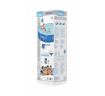 Круглый каркасный бассейн Bestway 396х84см+фильтр-насос (5612E)