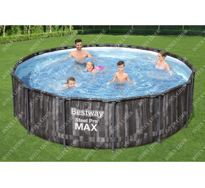 Круглый каркасный бассейн Bestway, 427х107см+фильтр-насос (5614Z)